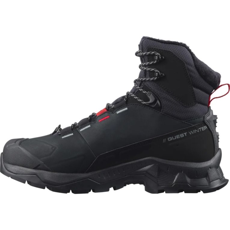 Black Salomon Quest Winter Thinsulate Climasalomon Waterproof Women's Winter Boots | IE AF3485